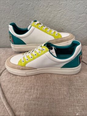 Karl Lagerfeld Paris Women's Calico Patch Lace-Up Sneakers